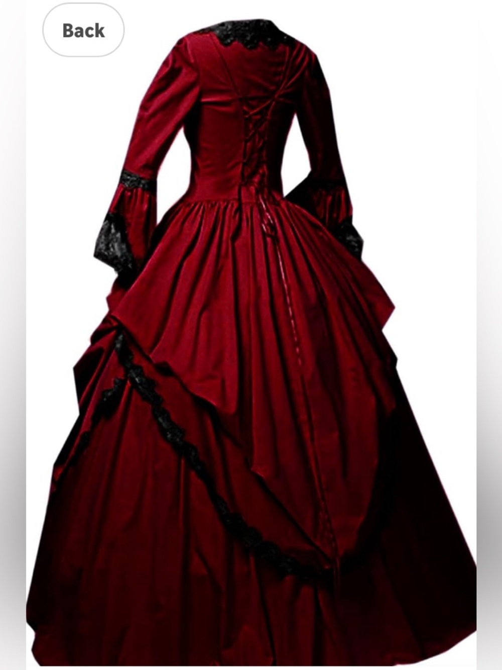 Womens Lace Marie Antoinette Ball Gown Dress Victorian Costume Dress Size XL - Picture 2 of 13